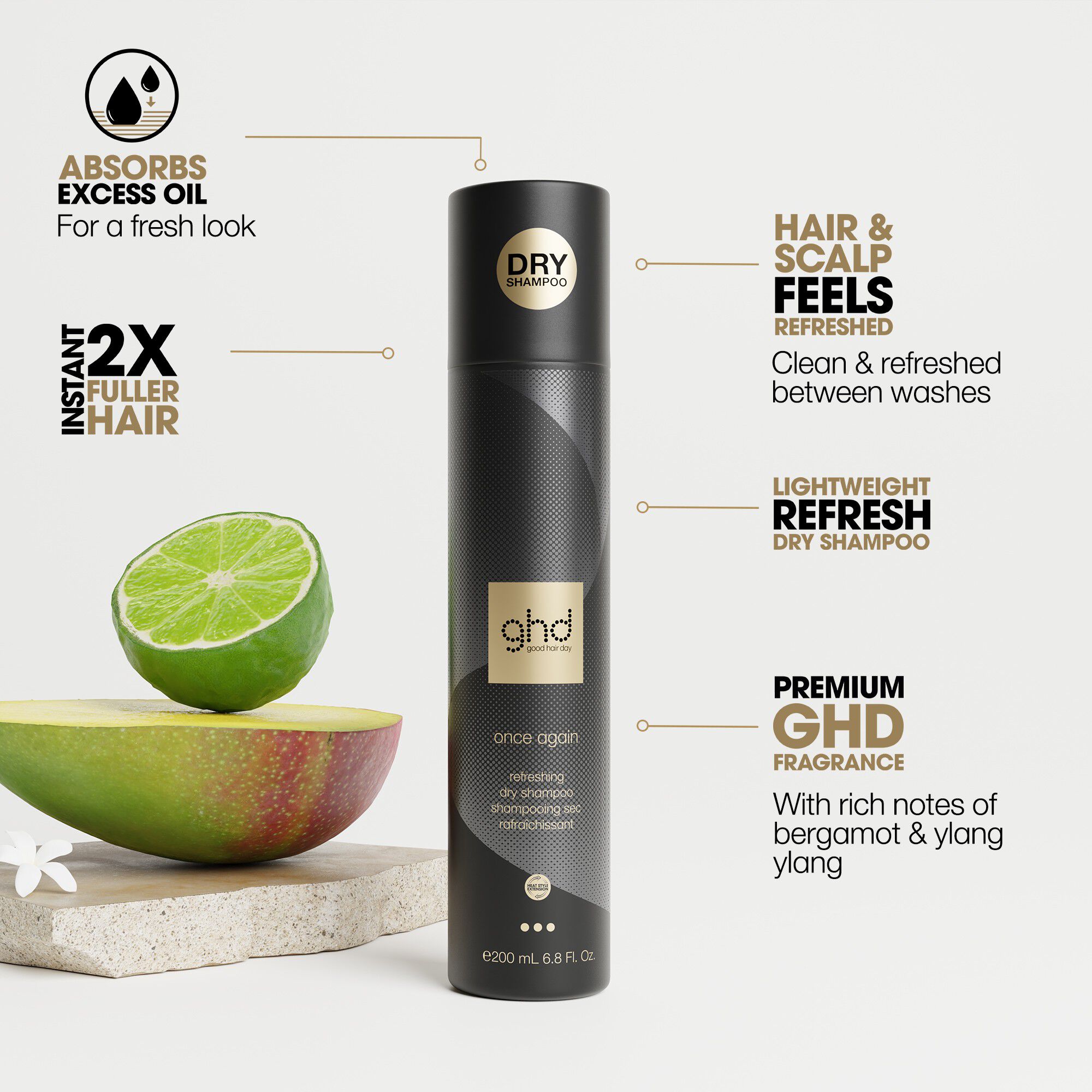 ghd Once Again - Lightweight Refresh Dry Shampoo 200ml