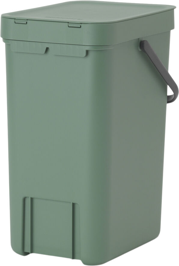 Affaldsspand m/l&aring;g sort.kon. 12 ltr