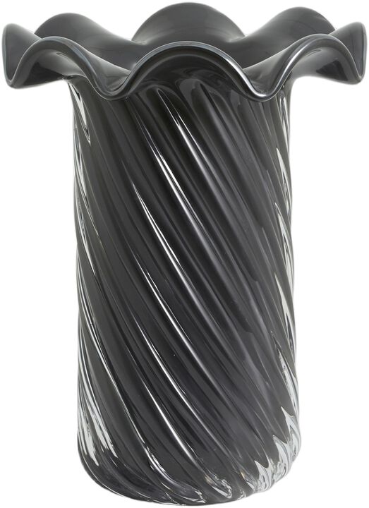 KORO vase, glass - grey