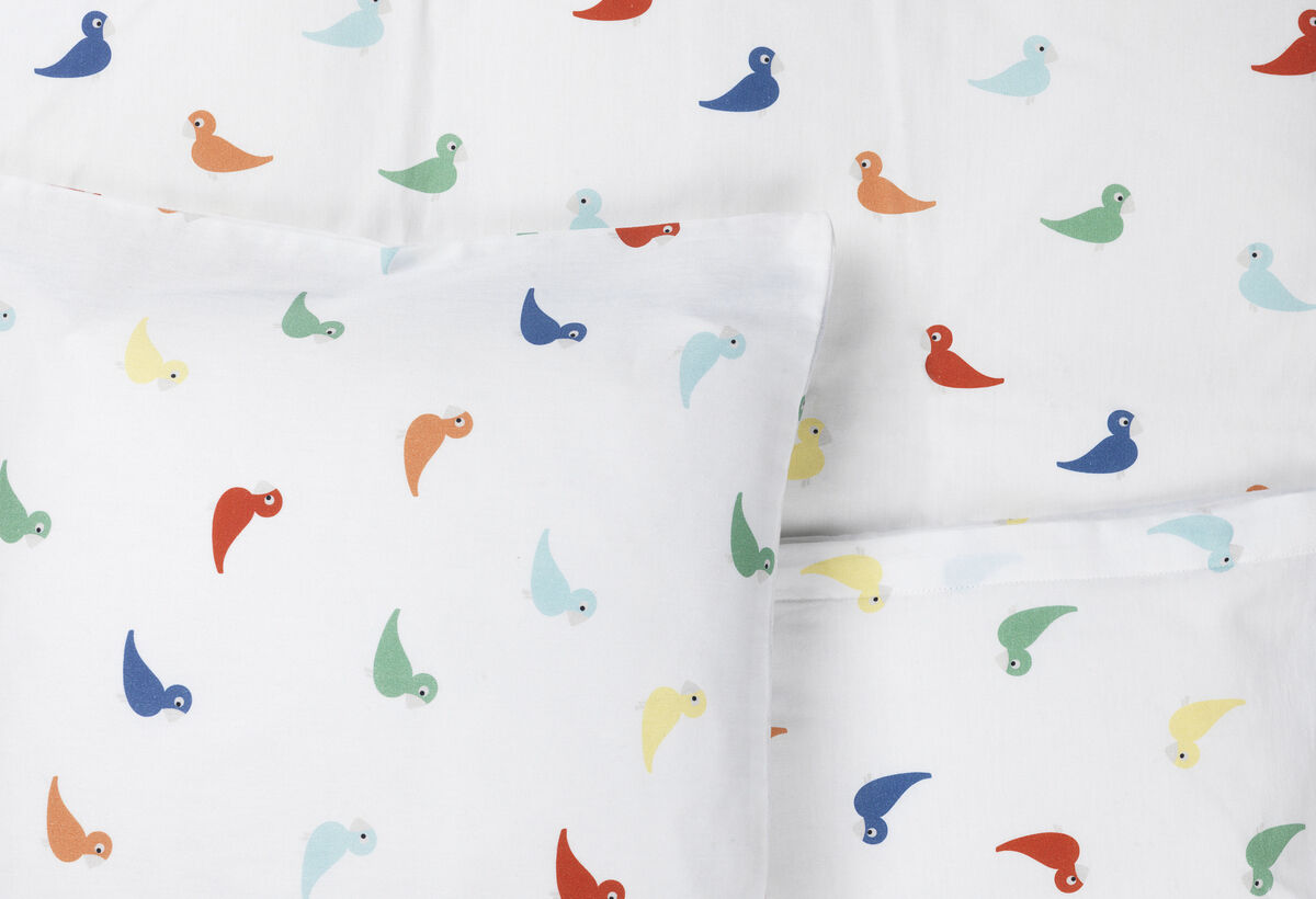 Senget&oslash;j Sangfugl junior 100x140cm DK multi