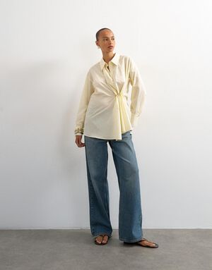 TSELISA LS CINCH SHIRT WVN