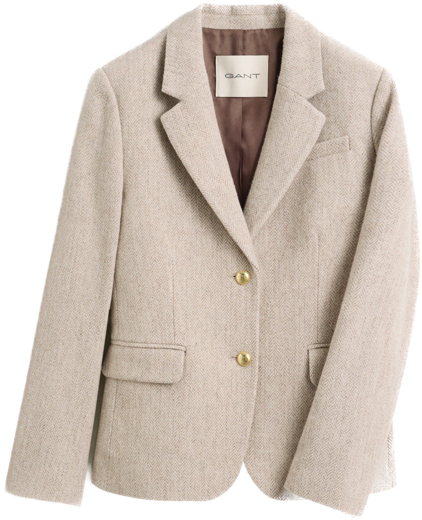 SLIM HERRINGBONE BLAZER