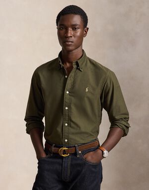 Custom Fit Garment-Dyed Oxford Shirt