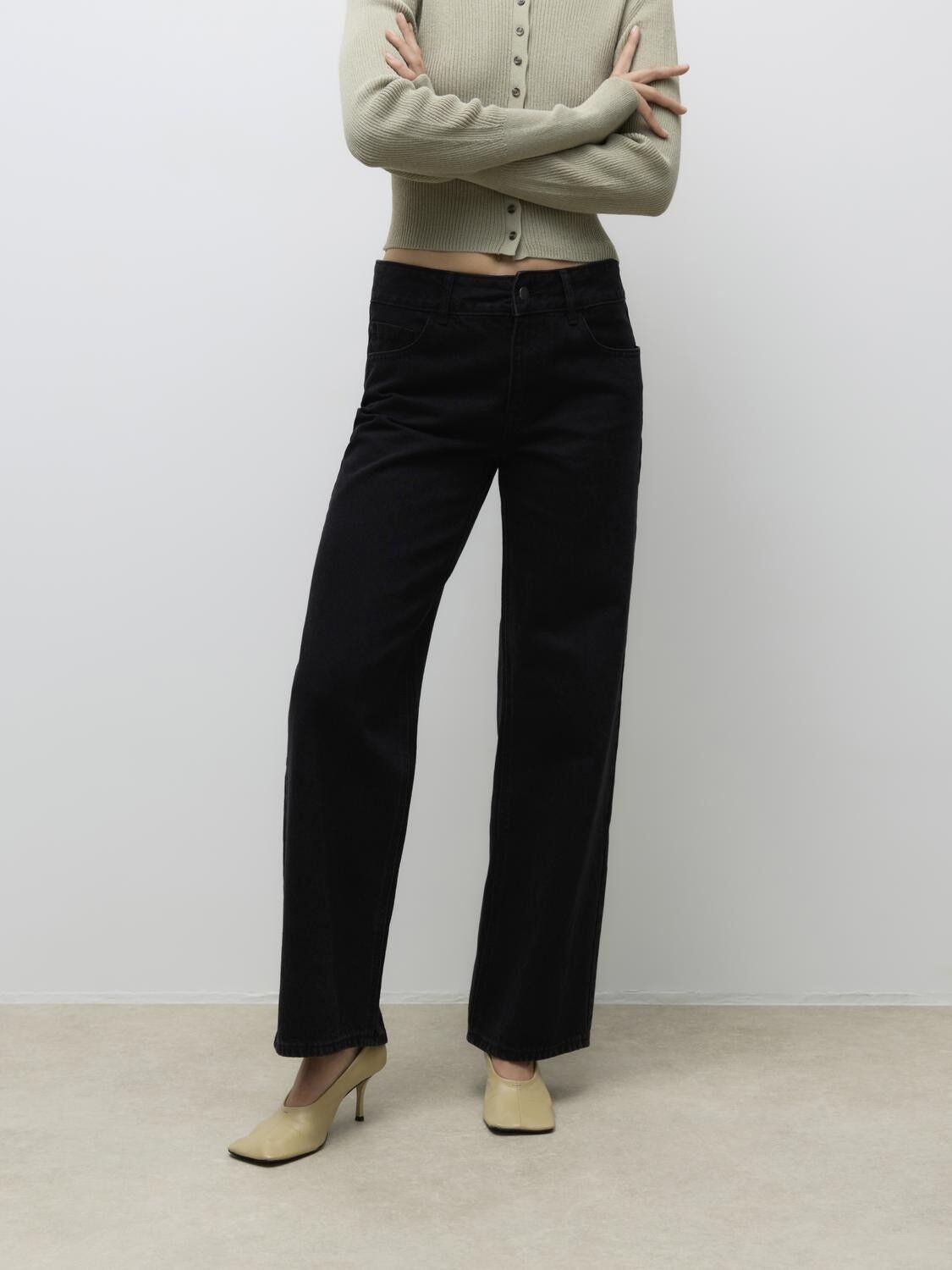 AWRENA MR WIDE DENIM JEANS LI1110 N