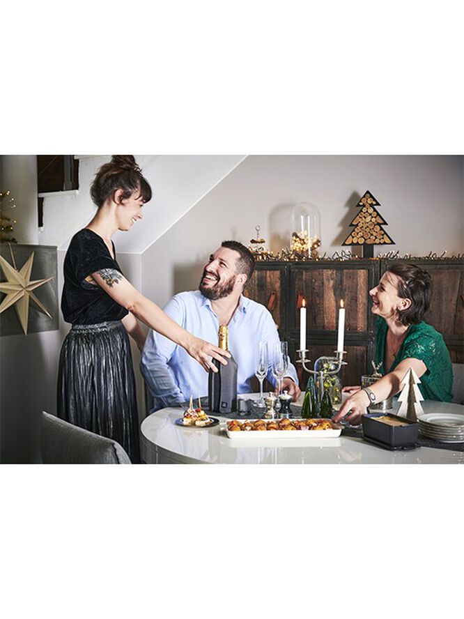 Peberkværn Palace 10 cm Choko/sølv Bøg/Forsølvet metal