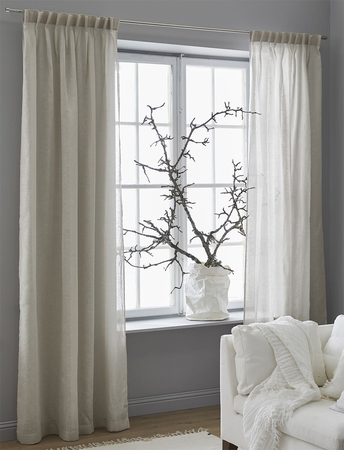 Dalsland Curtain with heading tape