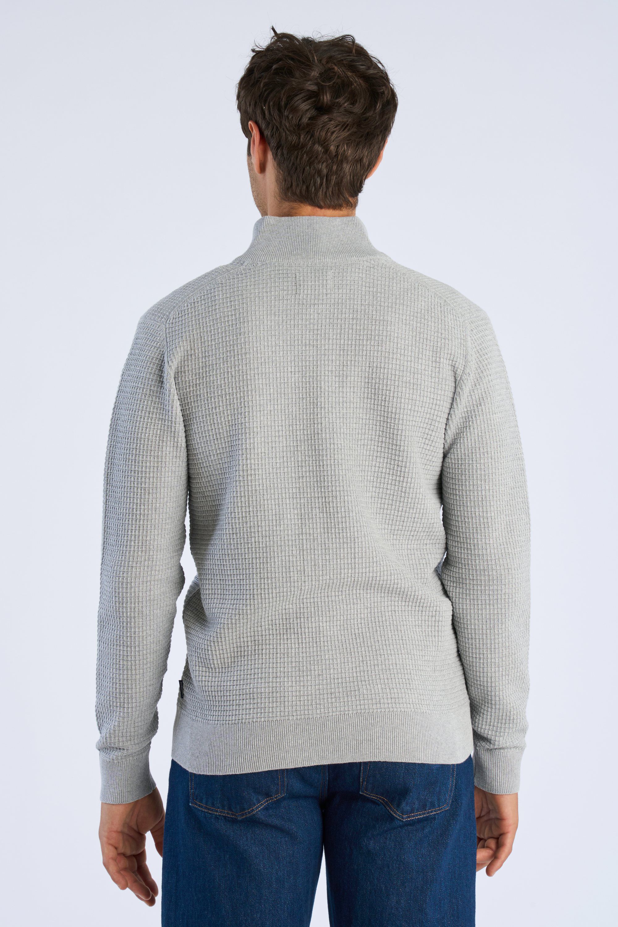 Knitted zip cardigan