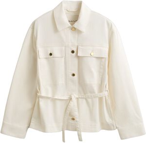 DENIM JACKET WITH TIE DETAIL