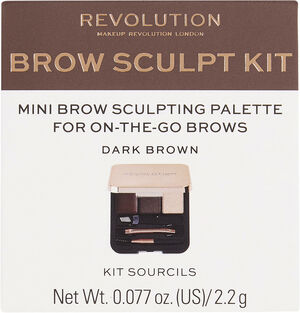 Revolution Brow Sculpt Kit Dark Brown