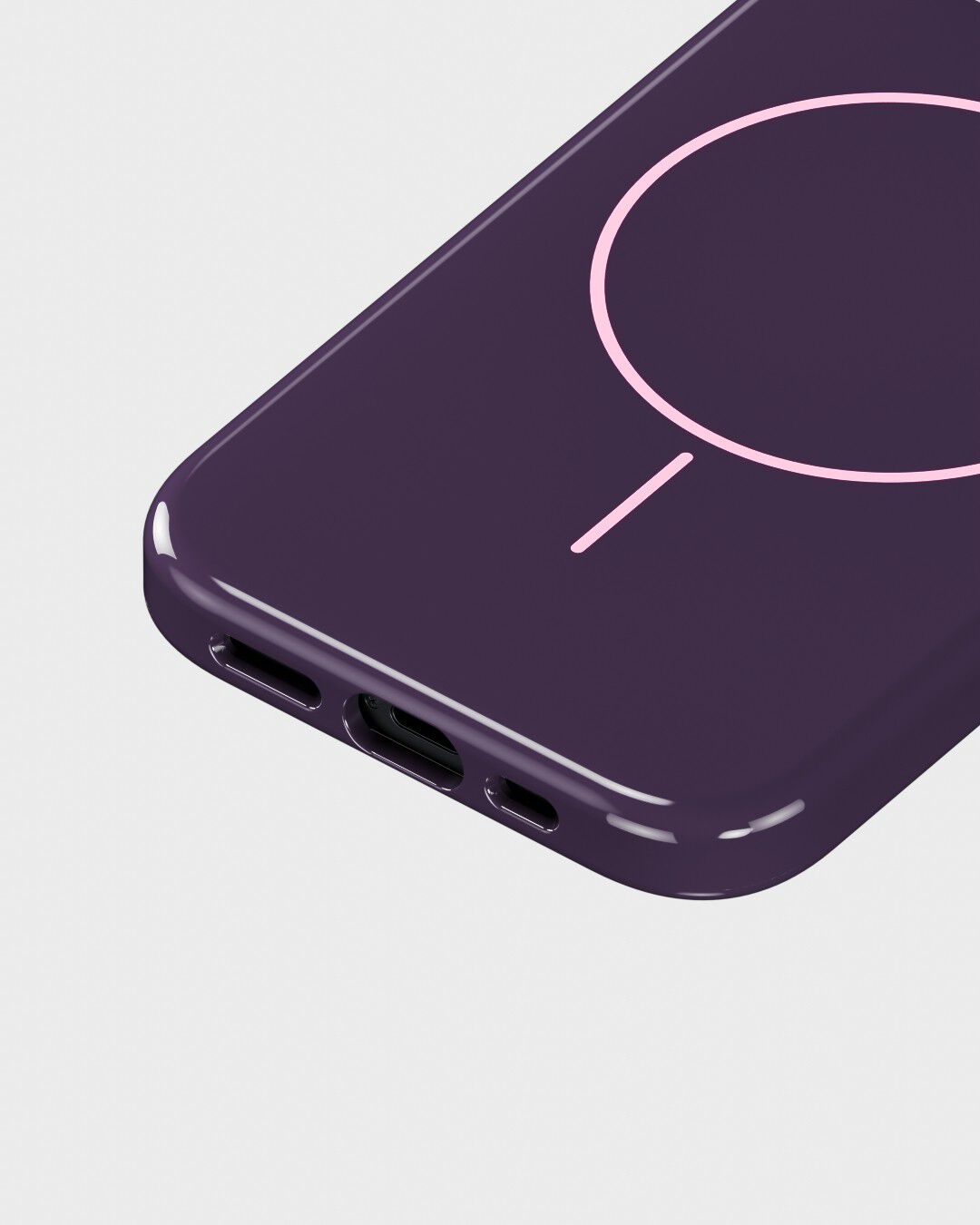 Mono Case Magsafe iPhone 15/14/13 Deep Plum/Pink
