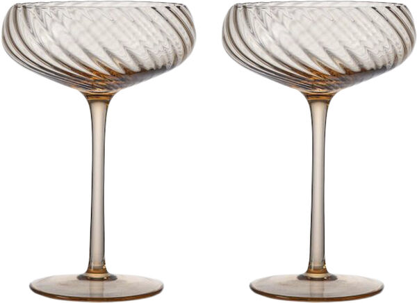 Champagne saucer Opacity 2pcs/set