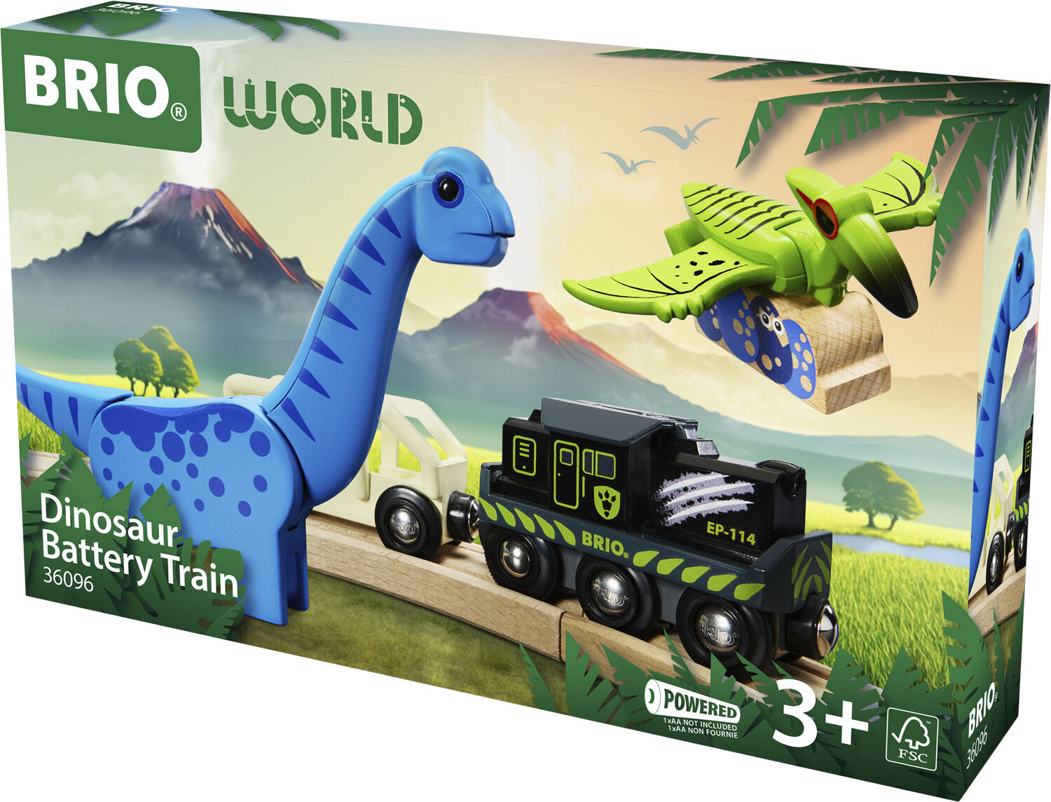 Brio Dino batteri Tog