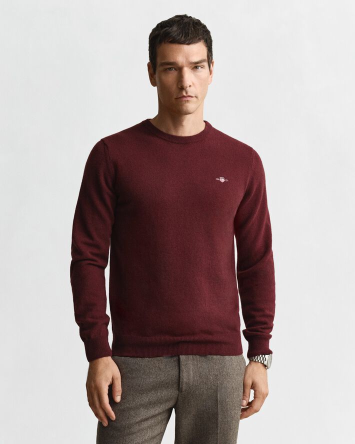 SUPERFINE LAMBSWOOL C-NECK