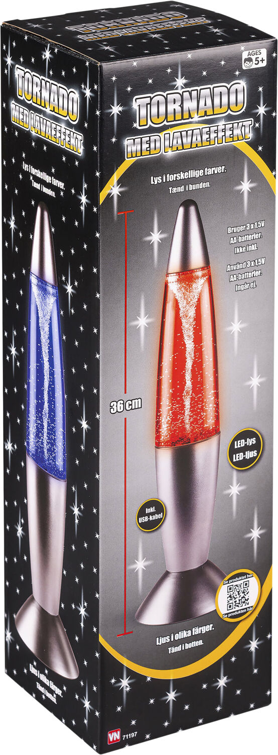 TORNADO-GLITTER LAMPE 36c
