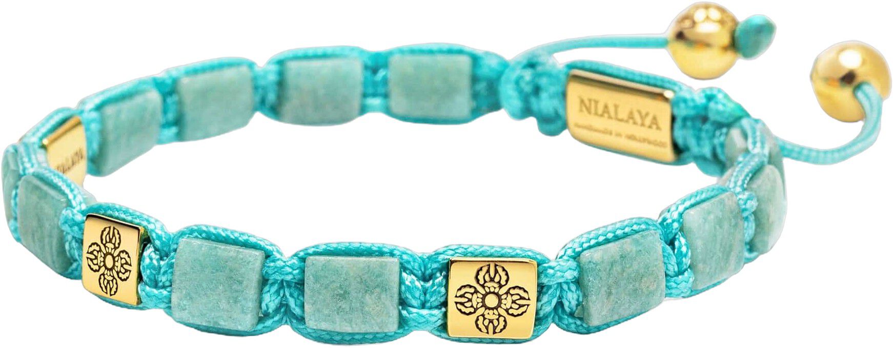 Mini Amazonite Dorje Flatbead Bracelet
