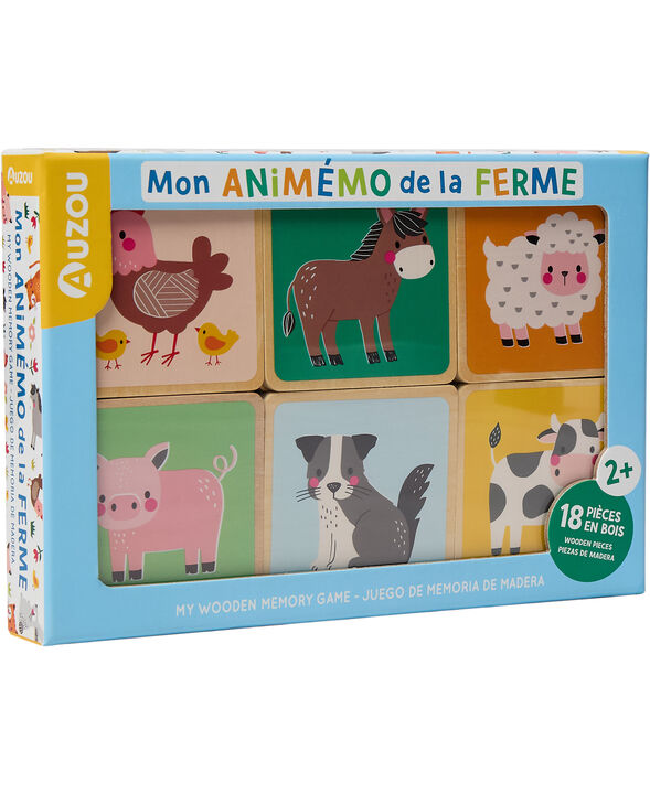 Auzou - Huskespil af træ - Bondegården