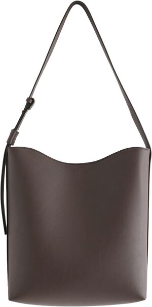 Large shopper bag in imitation leat
