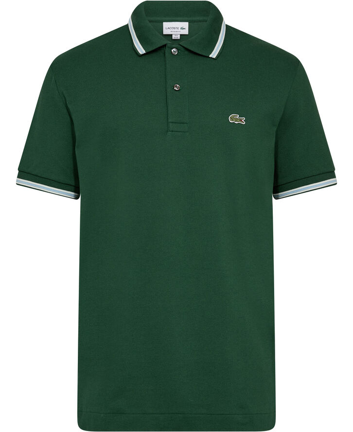 SHORT SLEEVED RIBBED COLLAR SHIRT