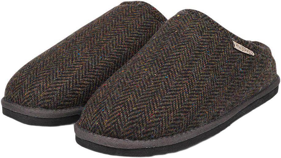 DARWIN WOOL - OPEN WOOL SLIPPERS WITH SHEARLING LINING