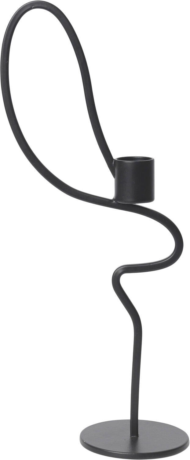 Valse Candle Holder - High - Black