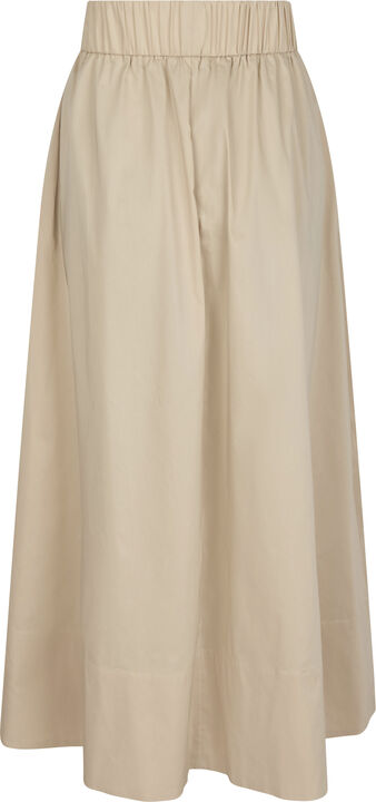 Yara Long Poplin Skirt