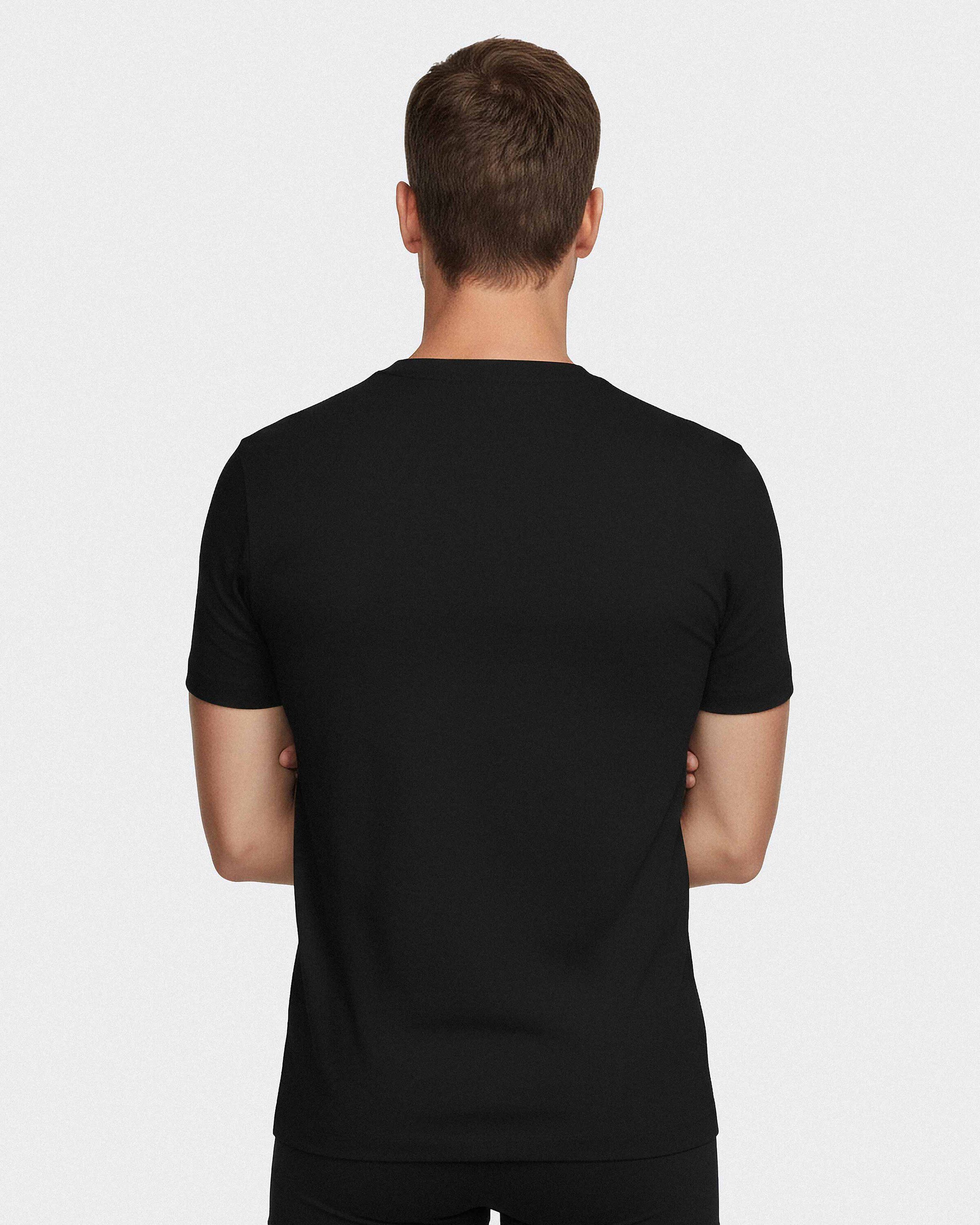 T-shirt O Neck Rib Pure Cotton