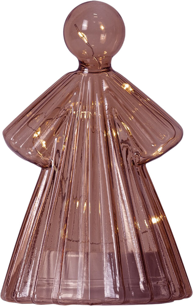 Alberte Engel H14cm Bordeaux, 10LED