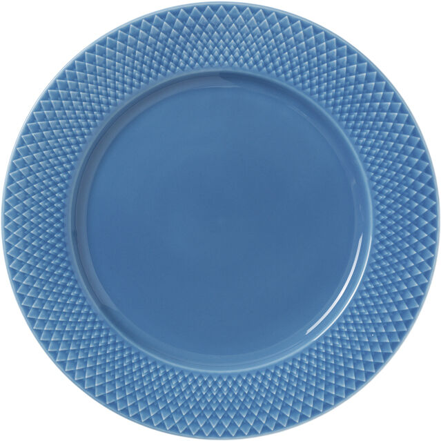 Rhombe Color Middagstallerken &Oslash;27 cm bl&aring;