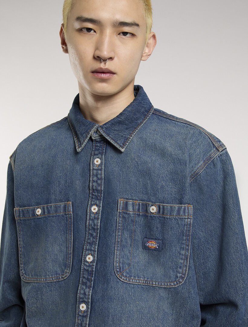 MECHANIC DENIM SHIRT LS KHAKI TINTE