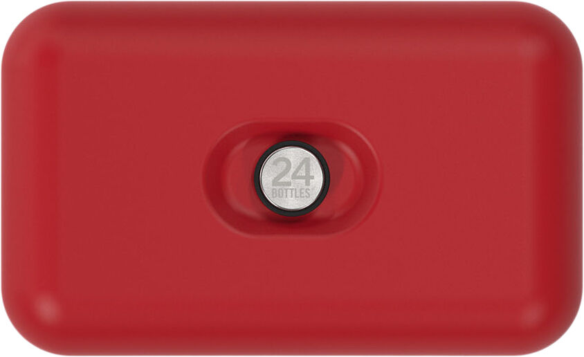 Lunchbox - Stone Finish - Hot Red