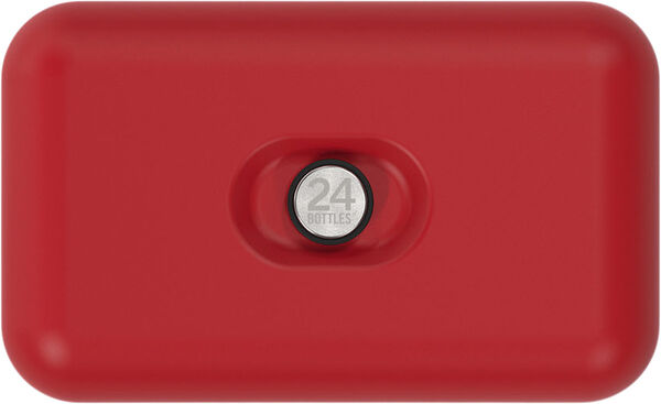 Lunchbox - Stone Finish - Hot Red