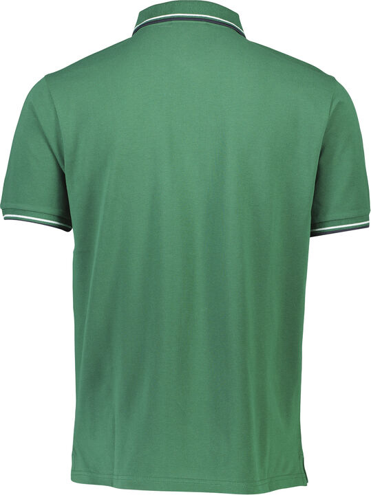 Polo shirt w. contrast piping