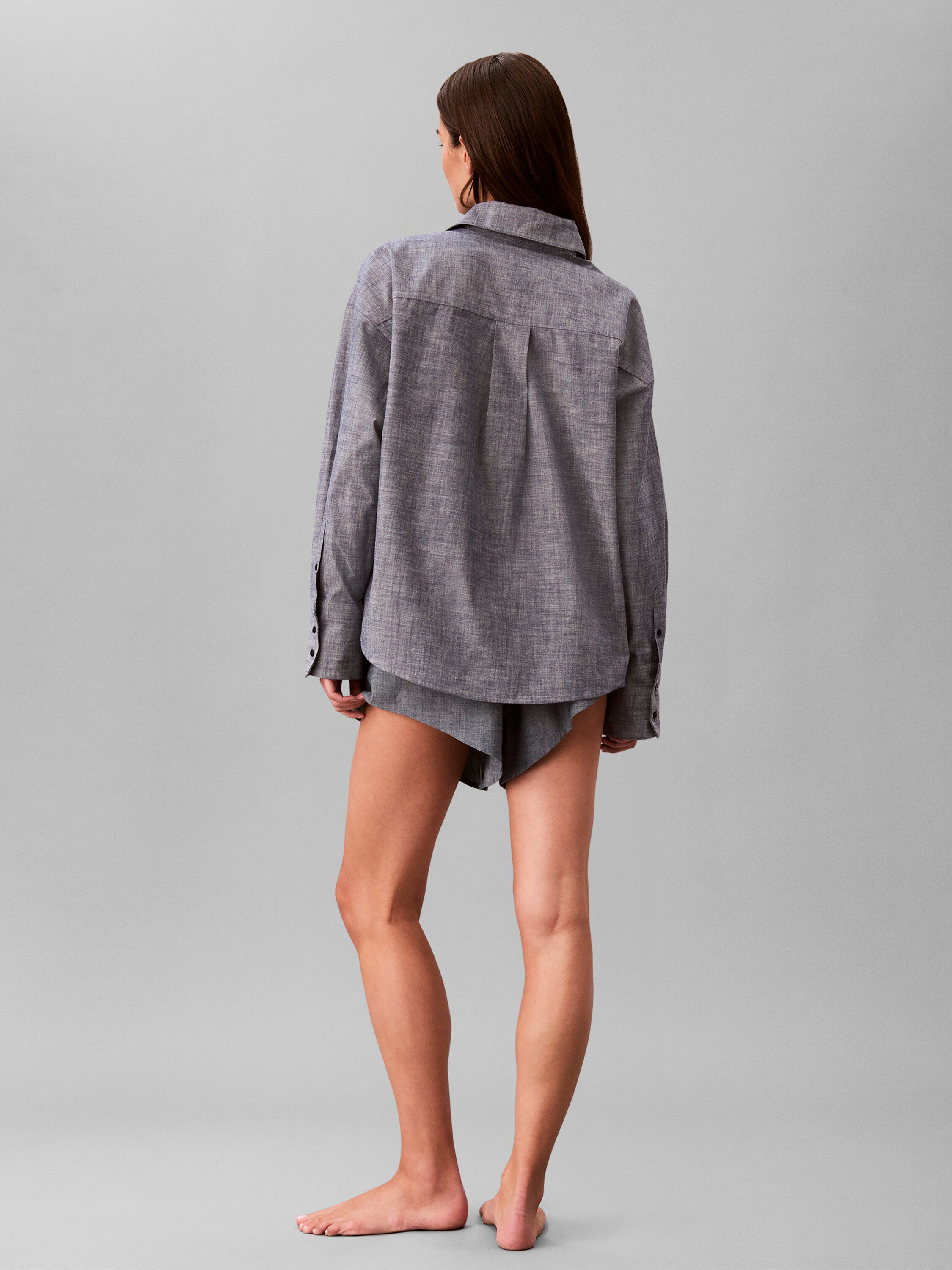 LS BUTTON DOWN- CHAMBRAY
