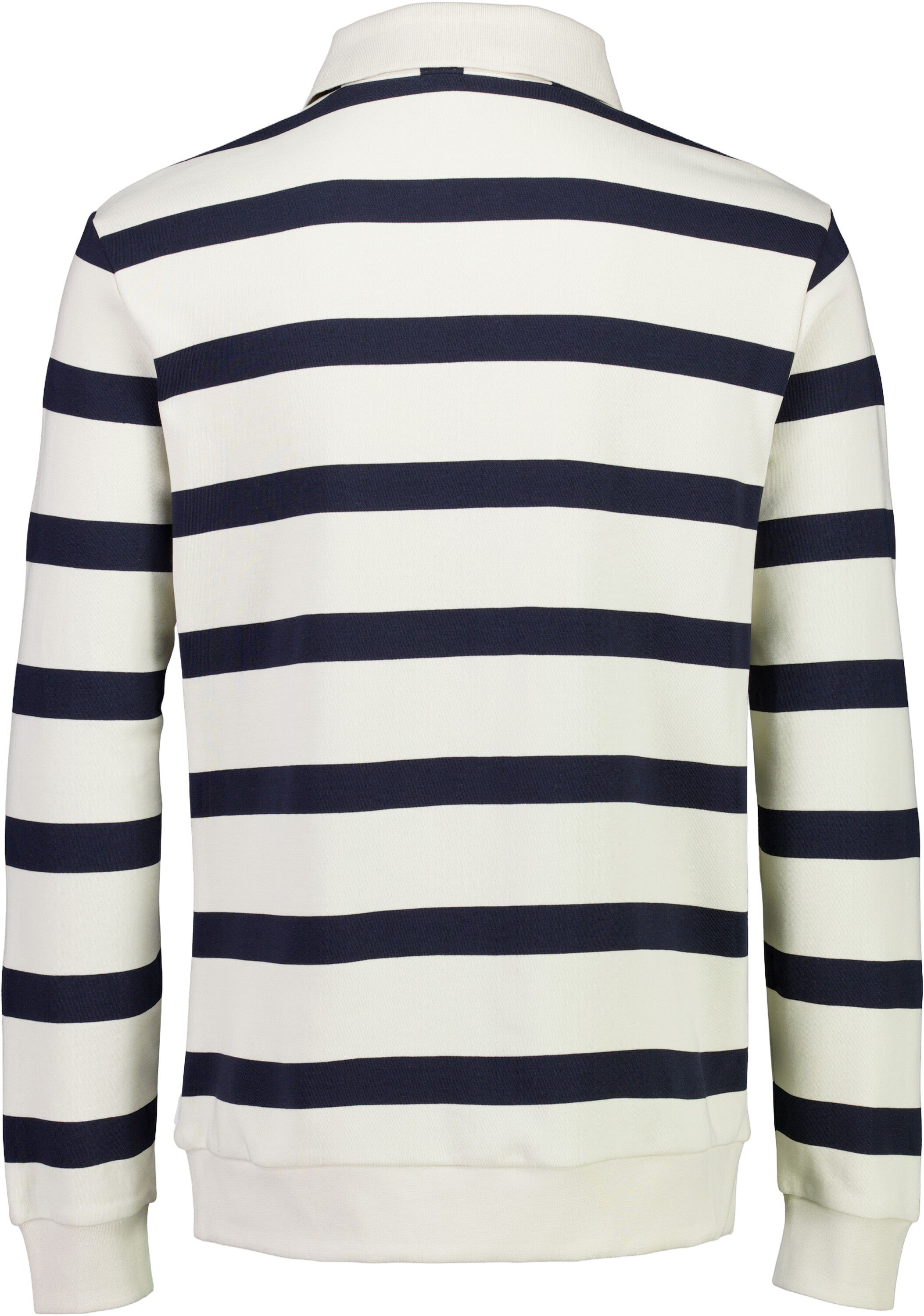 Striped polo sweatshirt L/S