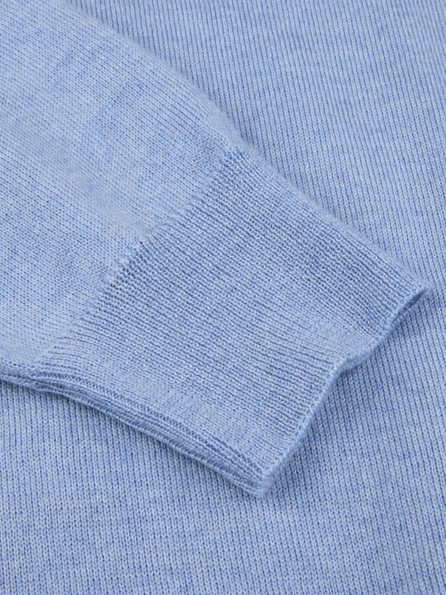 Pullover Knitted Crew Neck With Patch Merino Wool