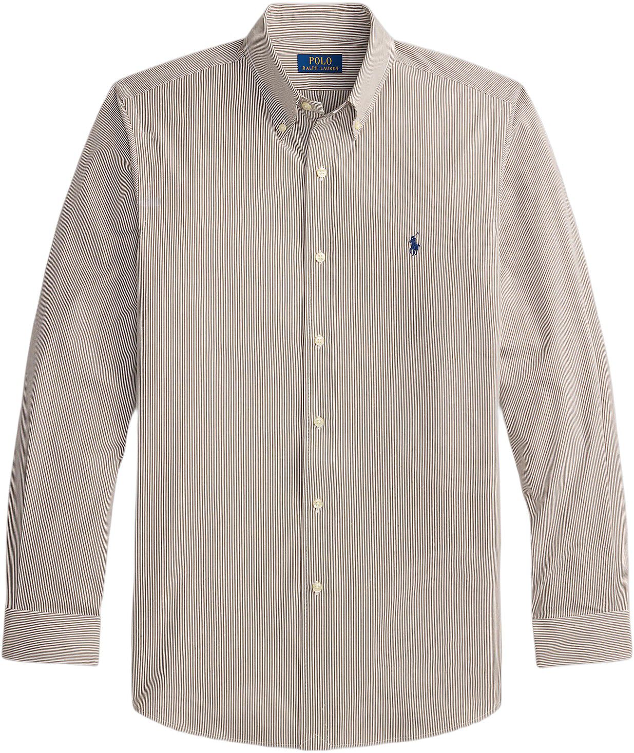 Slim Fit Striped Stretch Poplin Shirt