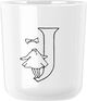 Moomin ABC kopp - J 0.2 l. Moomin white