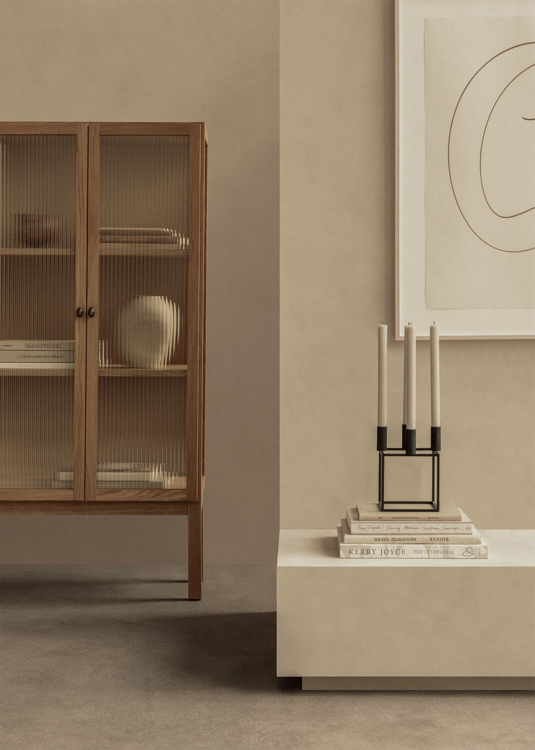 Kubus 4, Candle Holder, Black