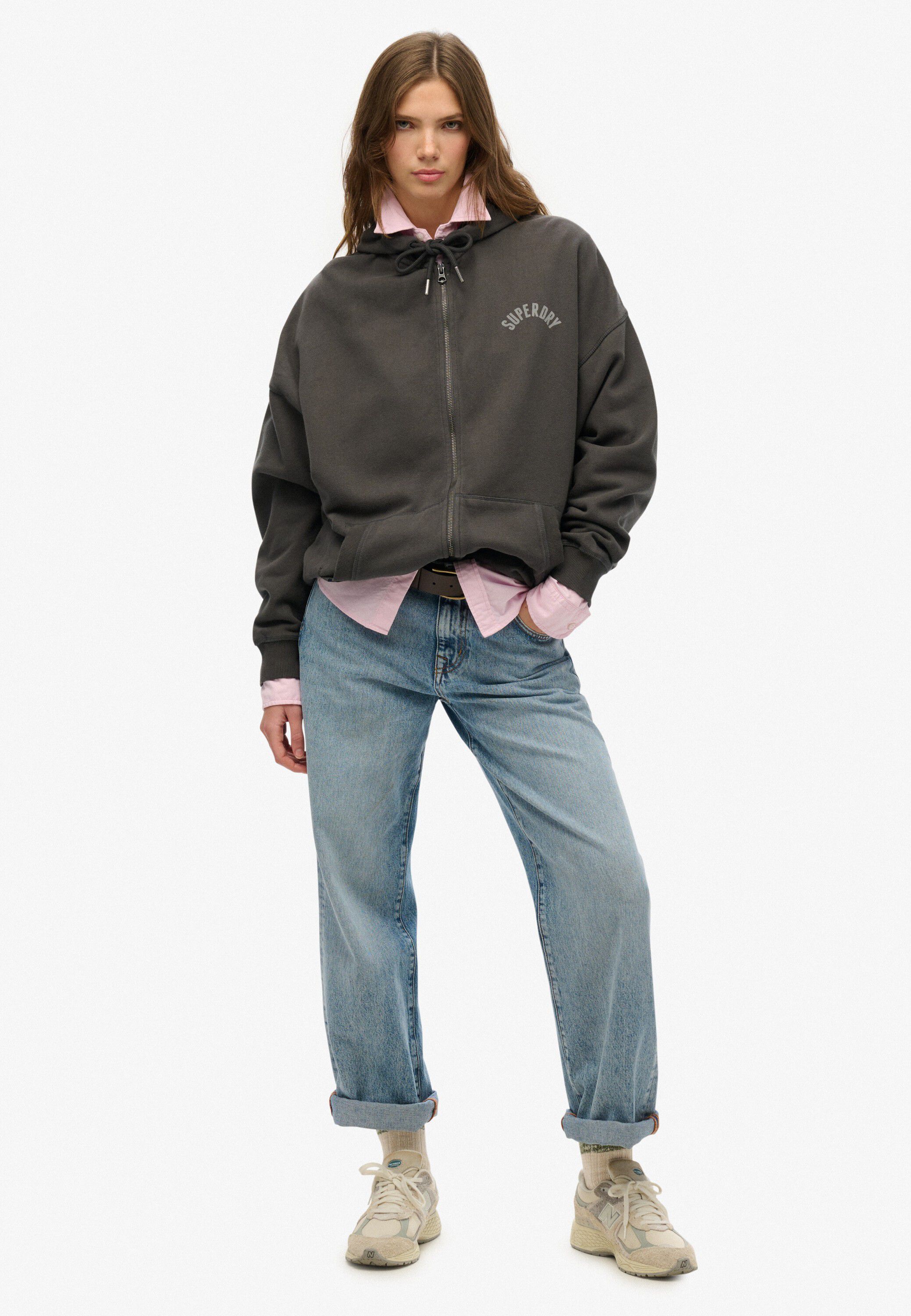 ATHLETIC ESS OVERSIZED ZIPHOOD