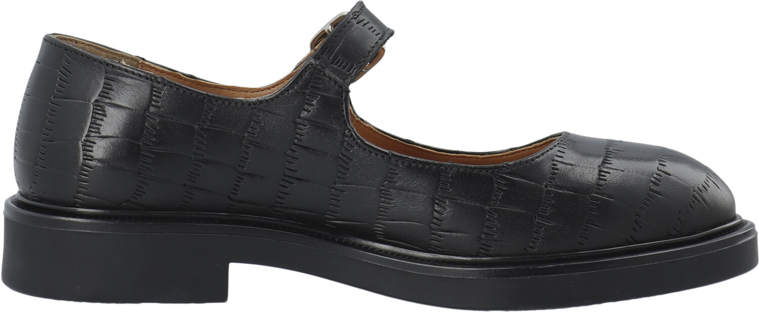 BIAADDA Mary Jane Croco Embossed Leather