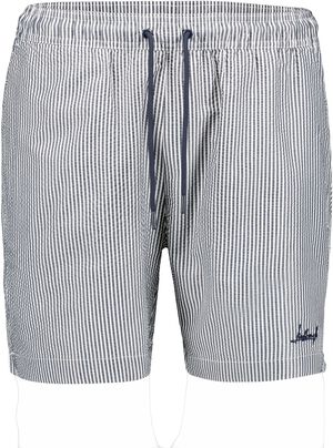 Striped seersucker swim shorts