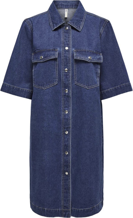 ONLBELLE S/S BUTTON DRESS DNM GUA N