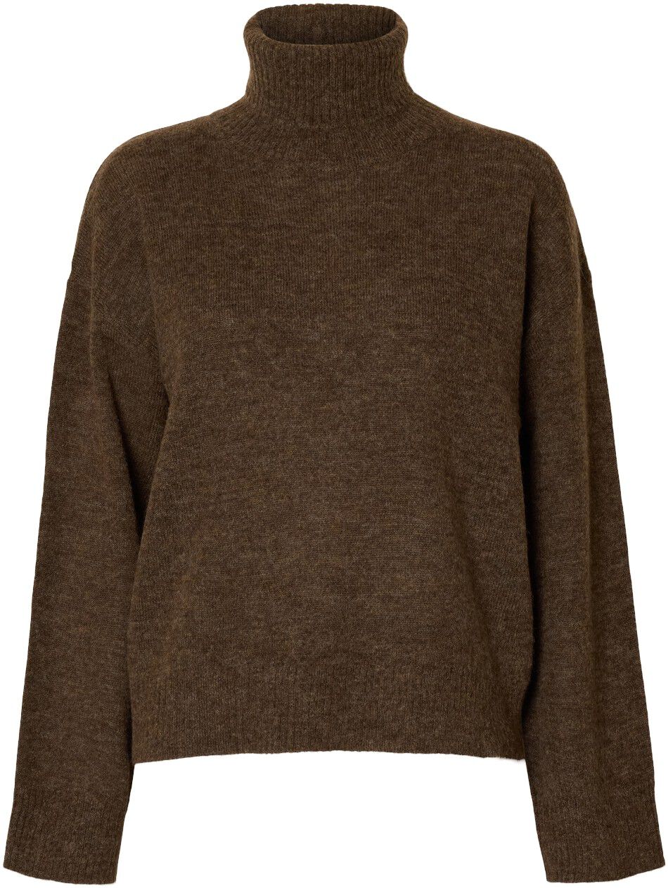 SLFLULU LS KNIT ROLL NECK NOOS