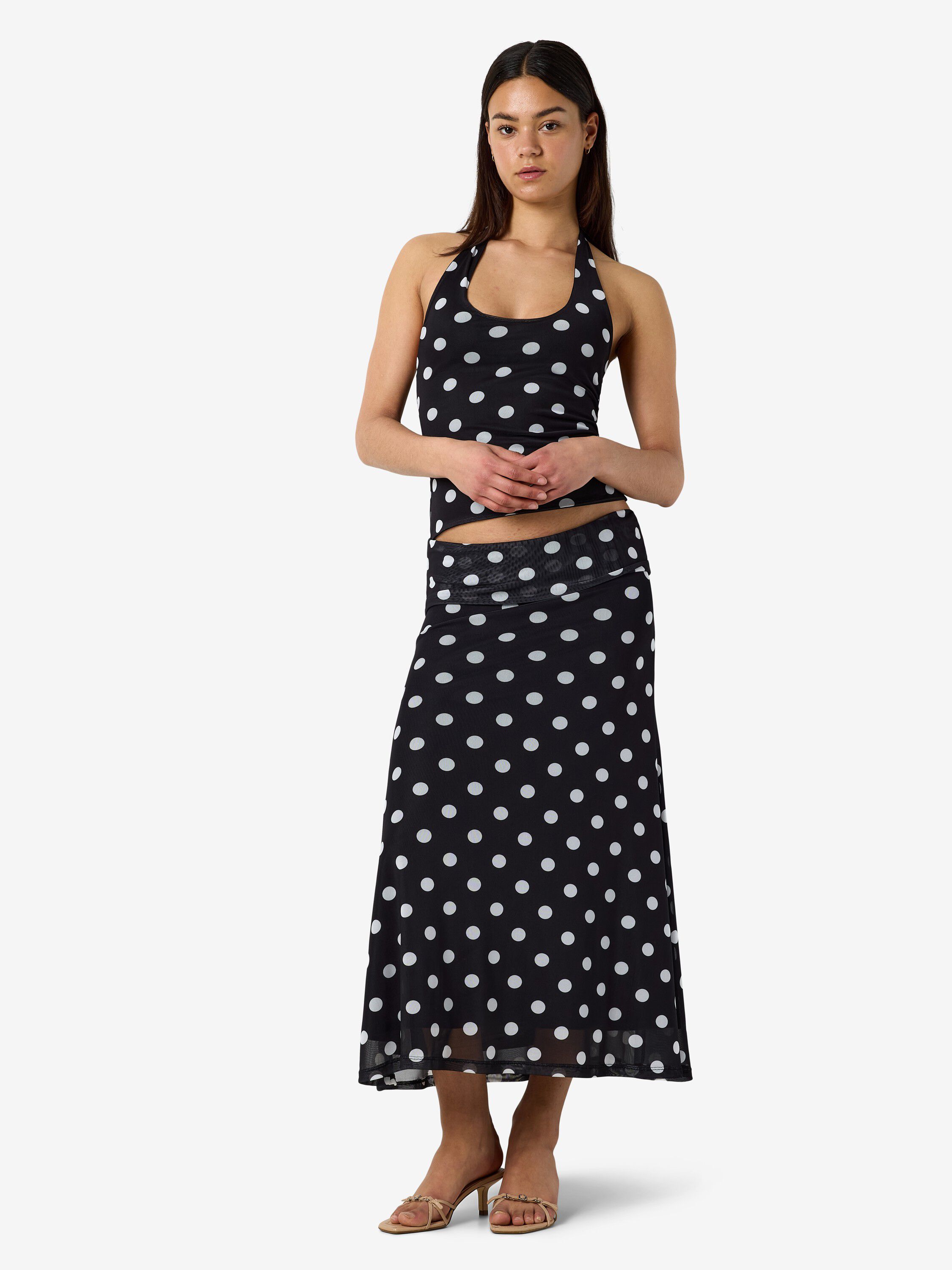 Nmdottie Ankle Mesh Fold Down Skirt