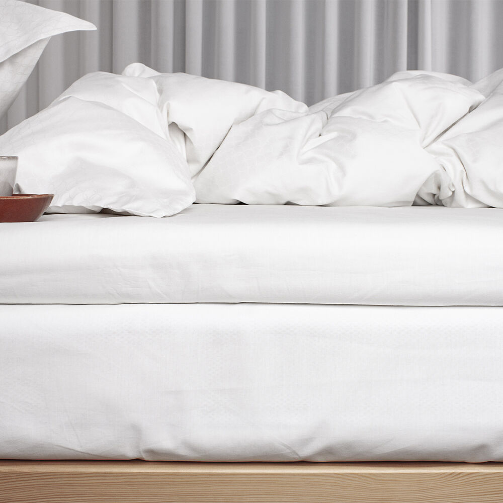&Oslash;kologisk kuvertlagen, percale - GOTS, hvid