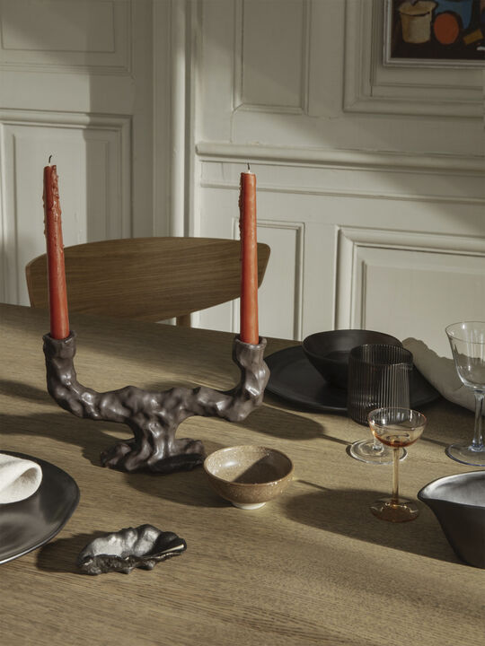 Oyster Bowl - Black Brass