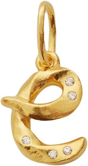 Alphabet Pendant Gold