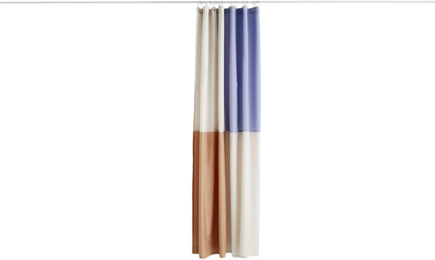 Check Shower Curtain-Blue