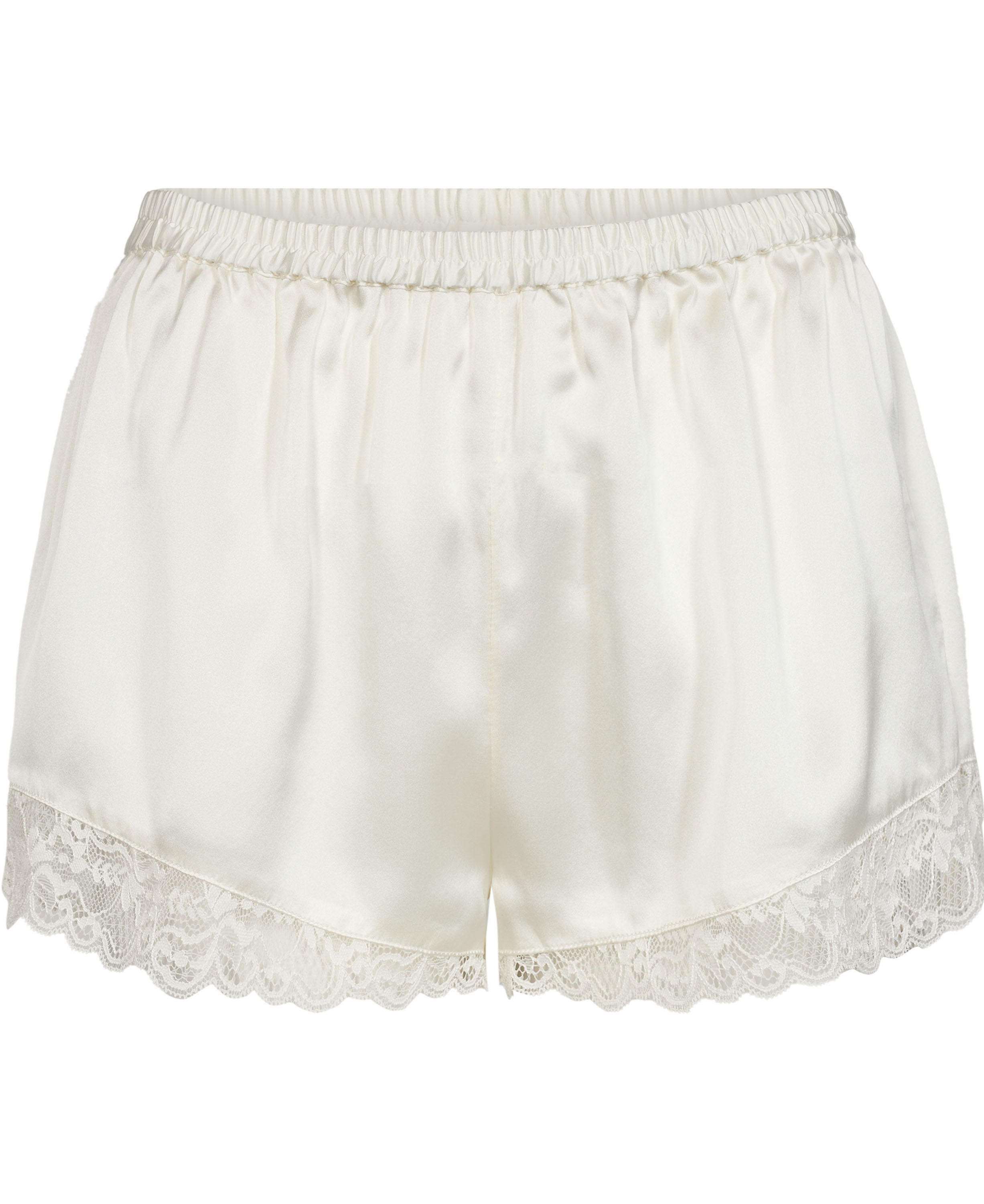 Moon 4 G - French Knickers w. Lace, 100% Silk