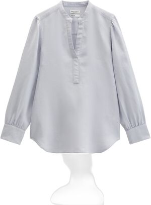 Blouse, a-shape, pleat detail at ce